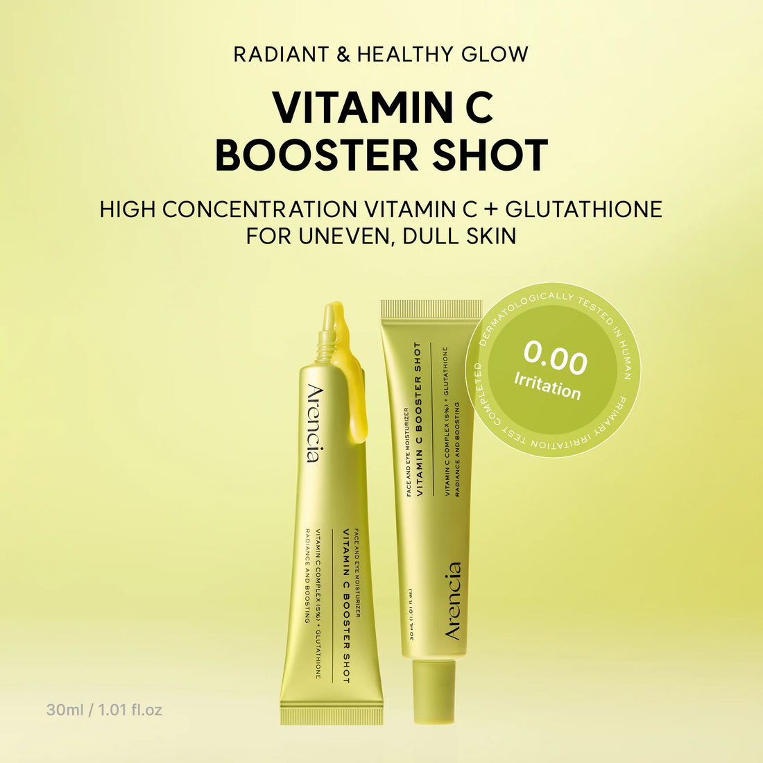 Arencia Vitamin C Booster Shot for Bright, Healthy Skin Glow