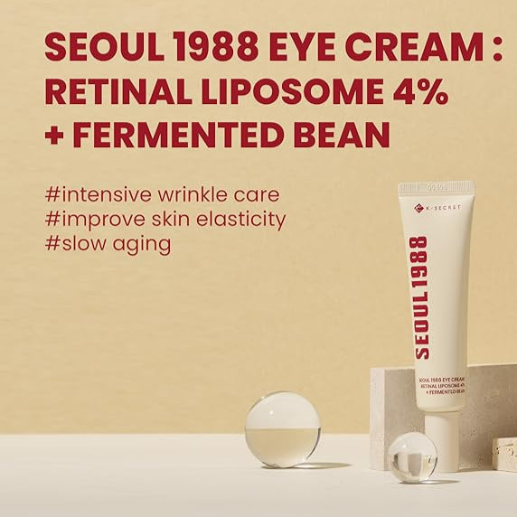 K SECRET Seoul 1988 Retinal Liposome 4% + Fermented Bean Eye Cream