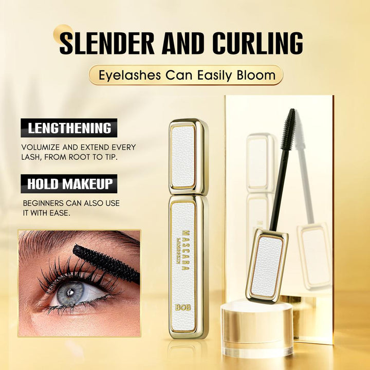 BOB lambskin gilt mascara, waterproof, not easy to smudge, slender 3D curl