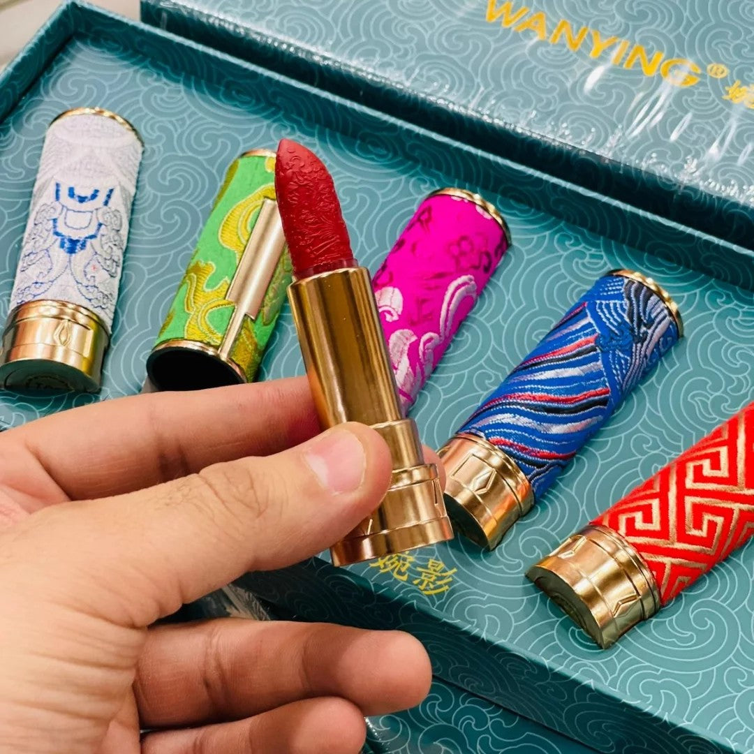 Orignal Korean Wanying 5 colors matte lipstick set