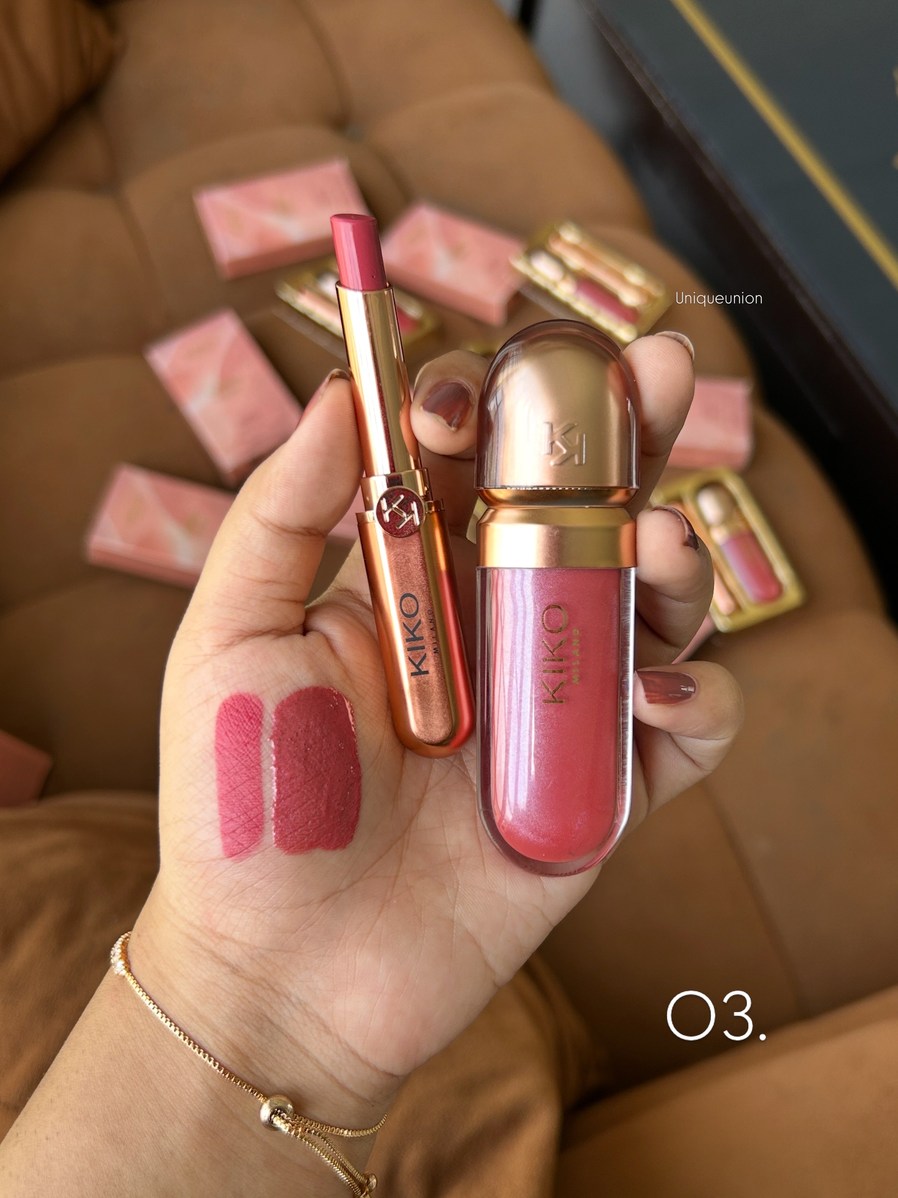 KIKO MILANO GOLDEN OASIS chic lips beauty kit