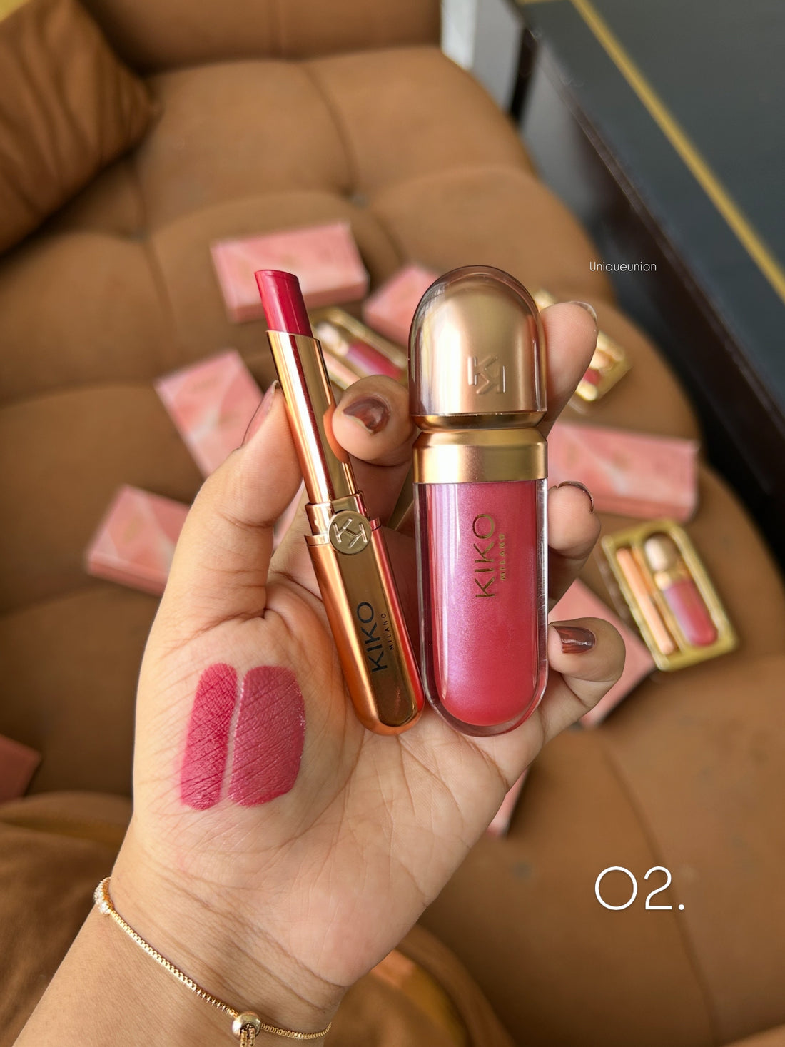 KIKO MILANO GOLDEN OASIS chic lips beauty kit