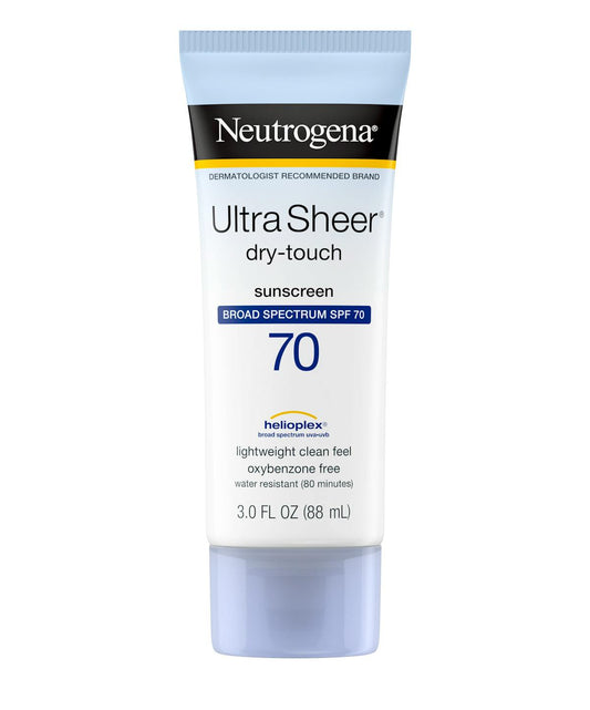 Neutrogena Ultra Sheer Dry Touch Sunscreen Broad Spectrum SPF 70