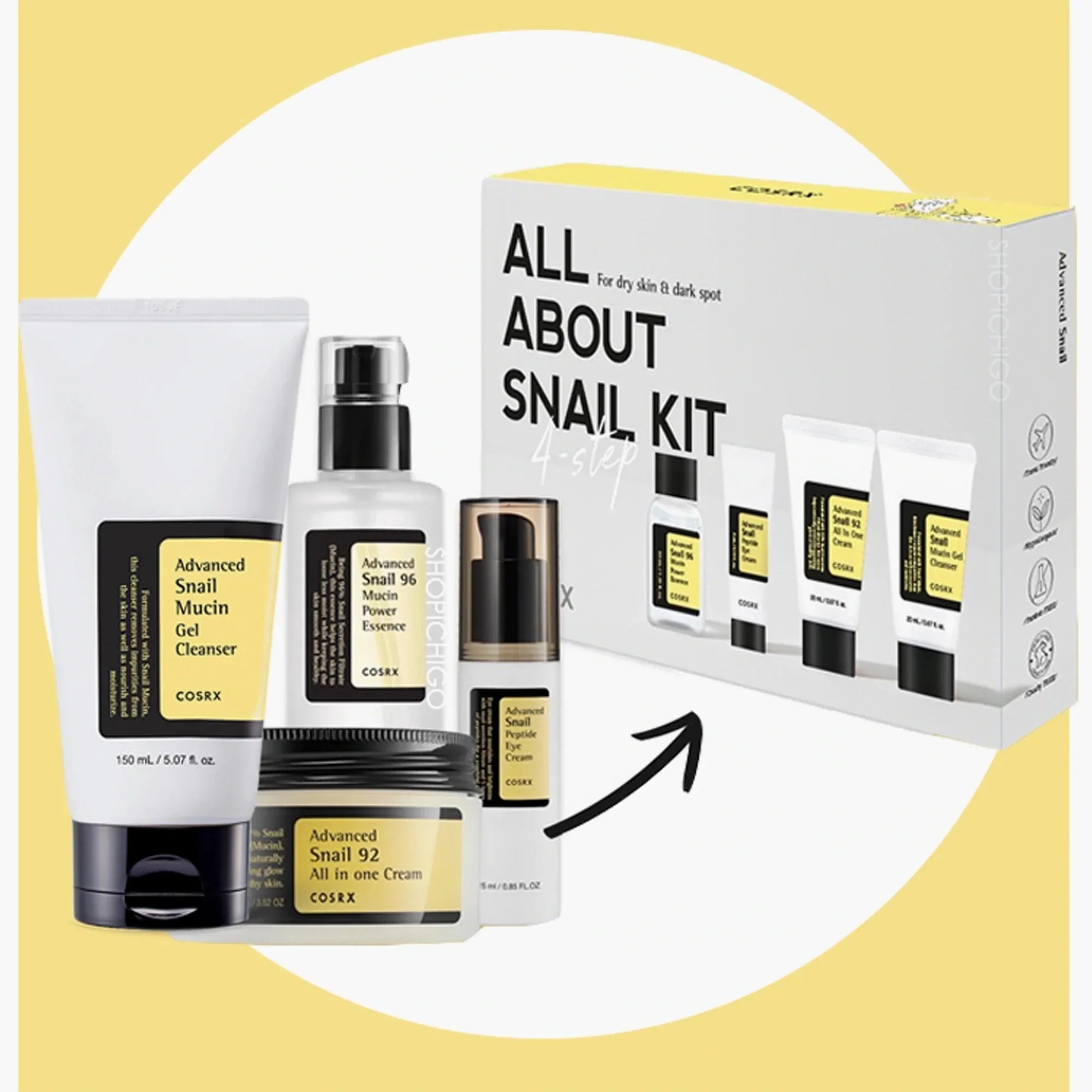 COSRX-ALL ABOUT SNAIL KIT 4-step