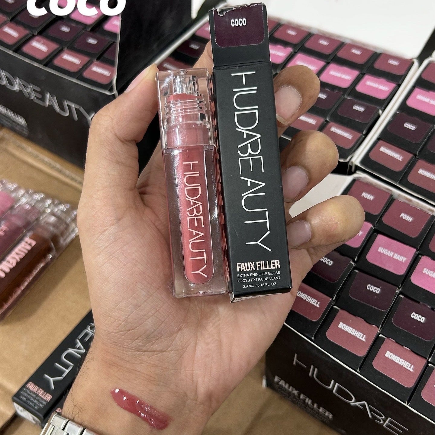 Huda Beauty Faux Filler Extra Shine Lip Gloss