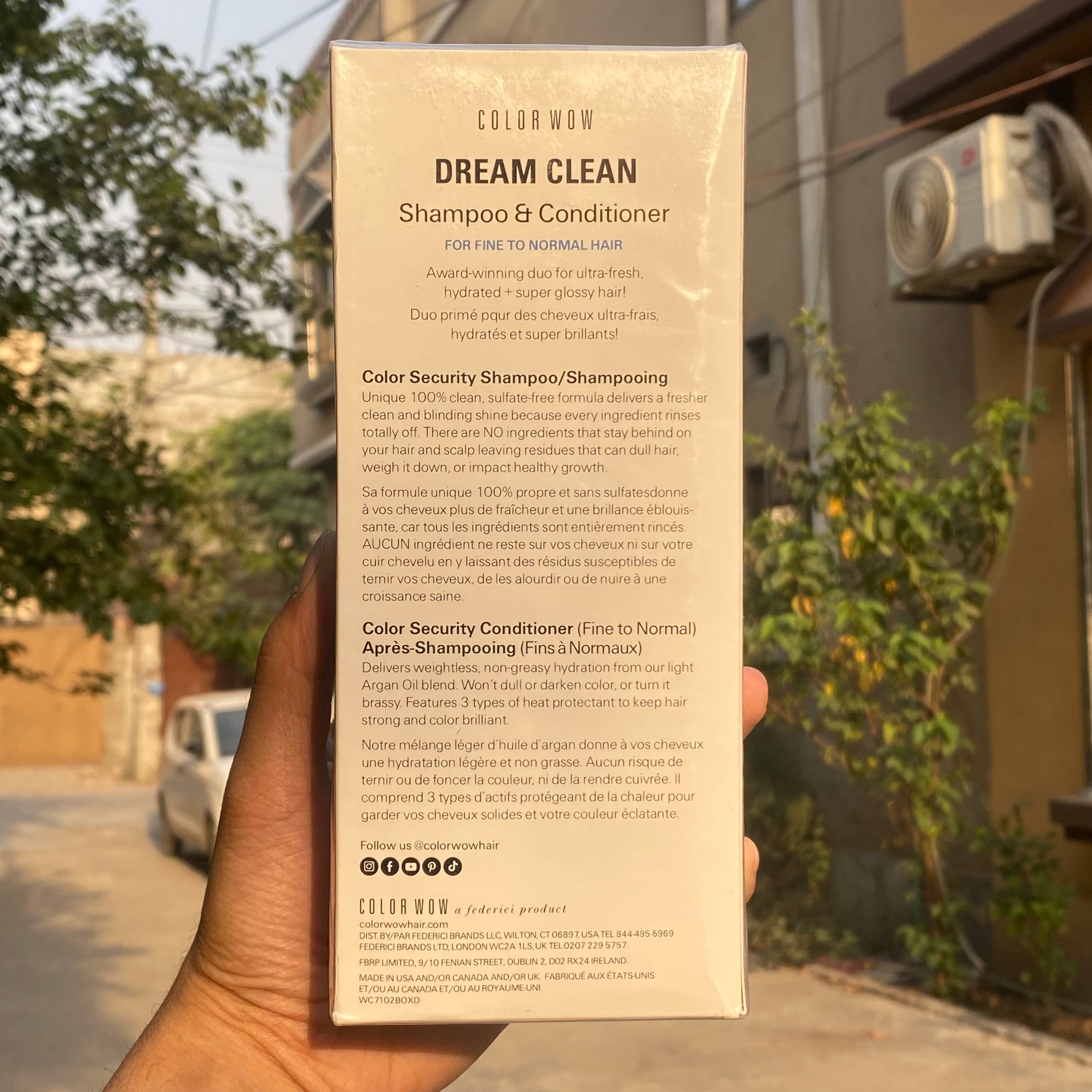 COLOR WOW DREAM COAT "COLOR SECURITY SHAMPOO + CONDITIONER"