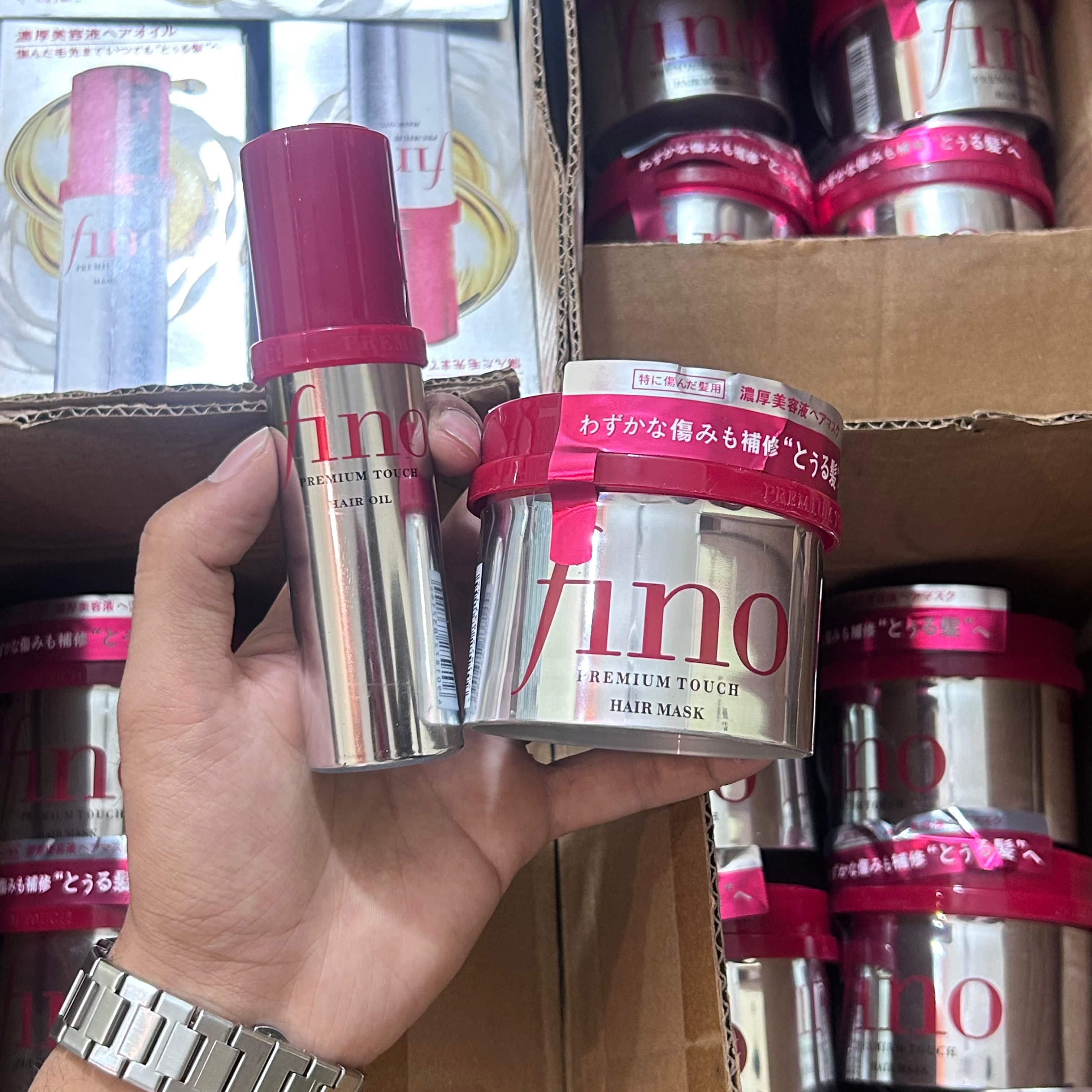 SHISEIDO Fino Duo – Hair Mask + Hair Oil Pack