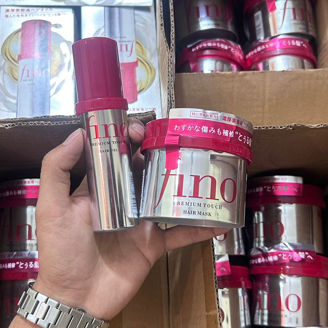 SHISEIDO Fino Duo – Hair Mask + Hair Oil Pack