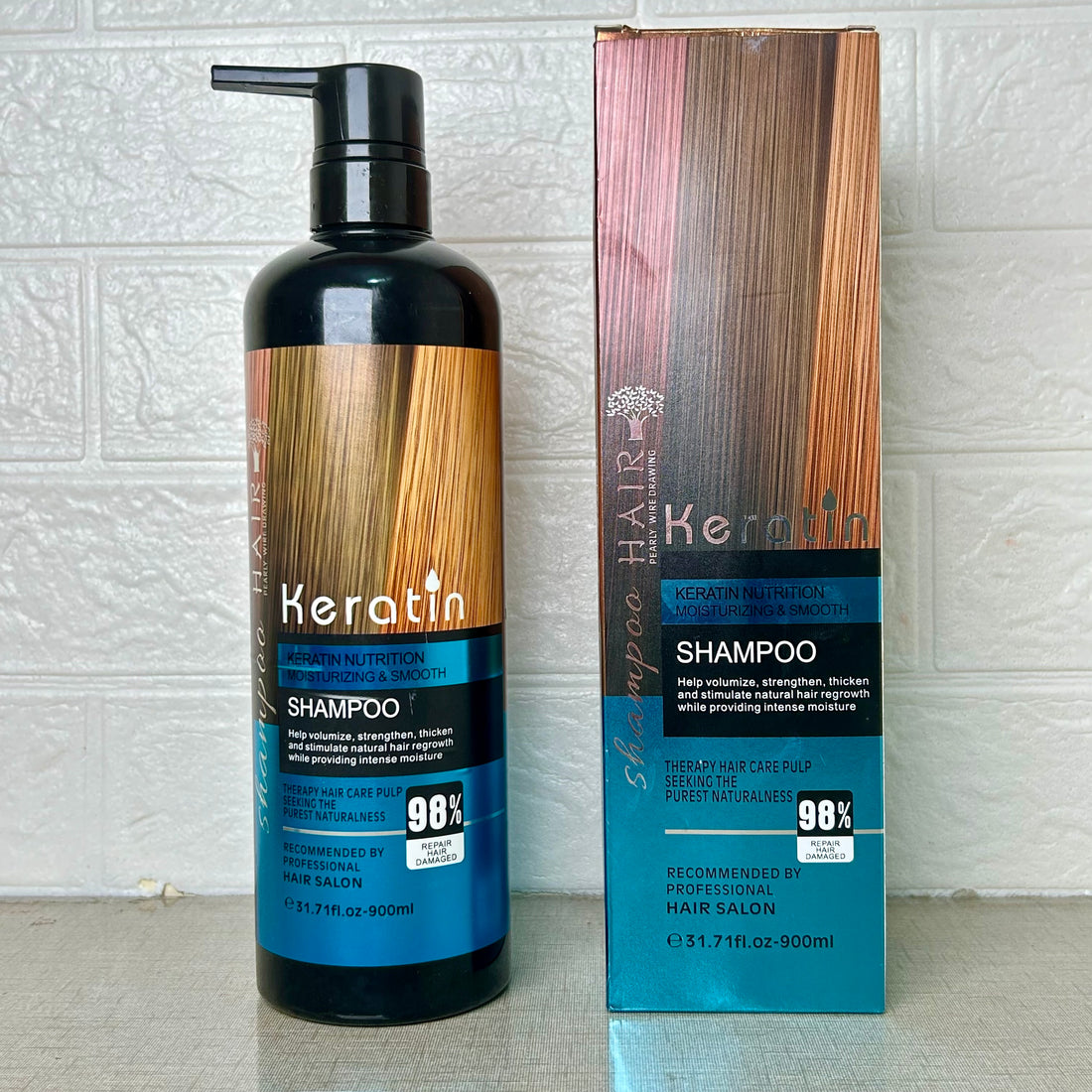Keratin Nutrition Moisturizing & Smooth Shampoo + conditioner + Hair Serum + Creamy Mask (DEAL 10% OFF)