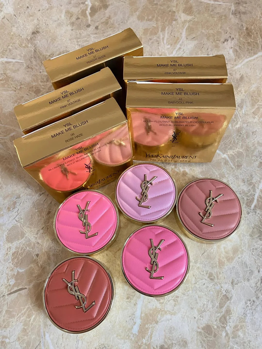 YSL- MAKE ME BLUSH 24H BUILDABLE BLURRING POWDER BLUSH