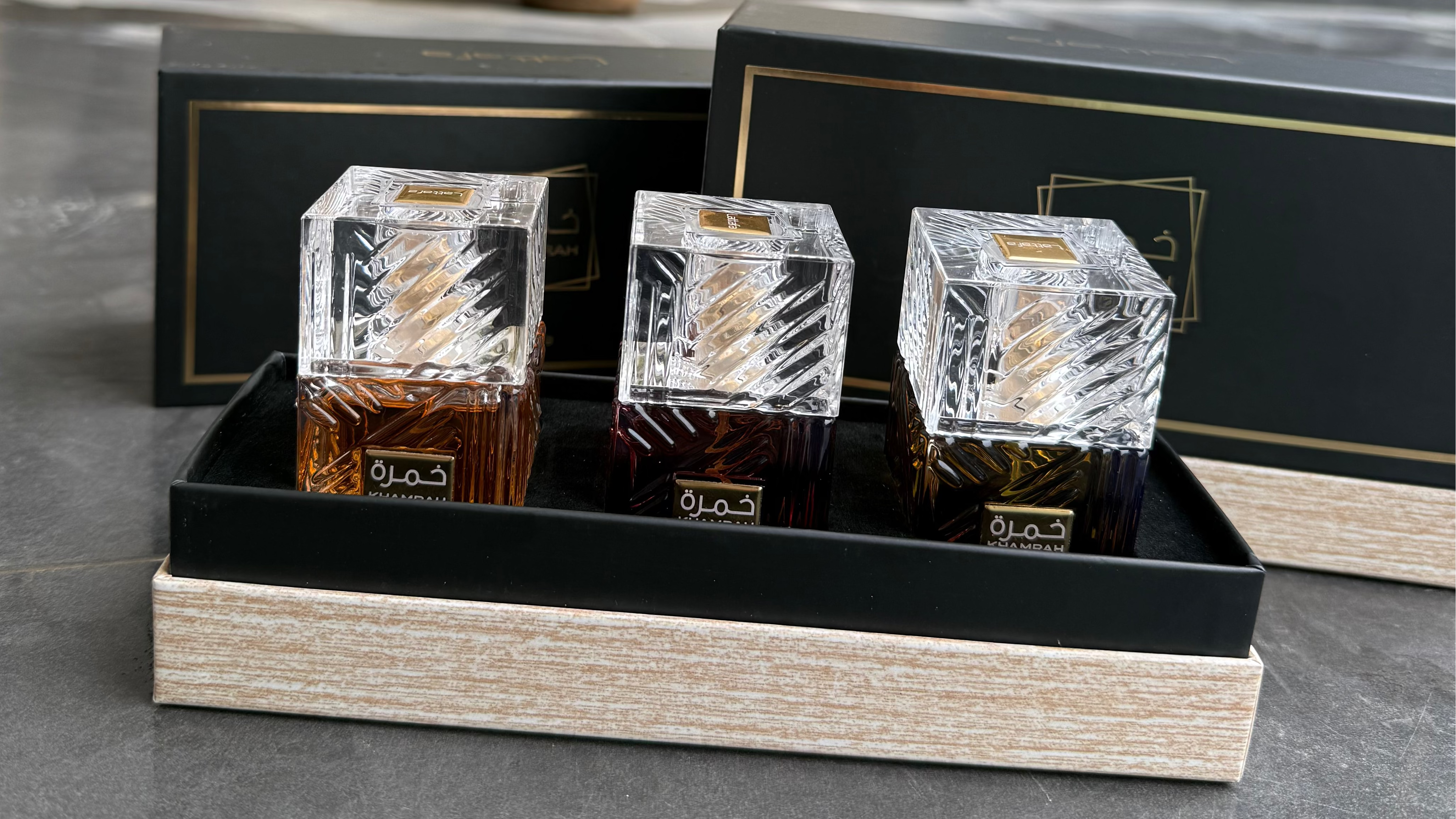 Lattafa Khamrah EAU De Perfume Set 3 in 1