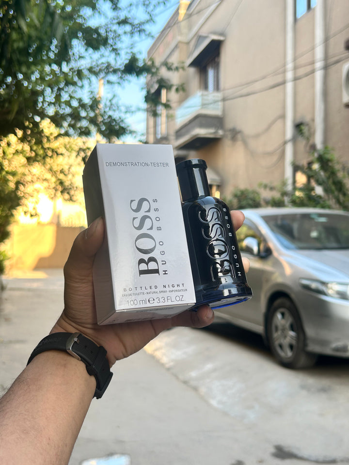 Original Tester Perfume - Hugo Boss Bottled Night Perfume Tester - 100mL