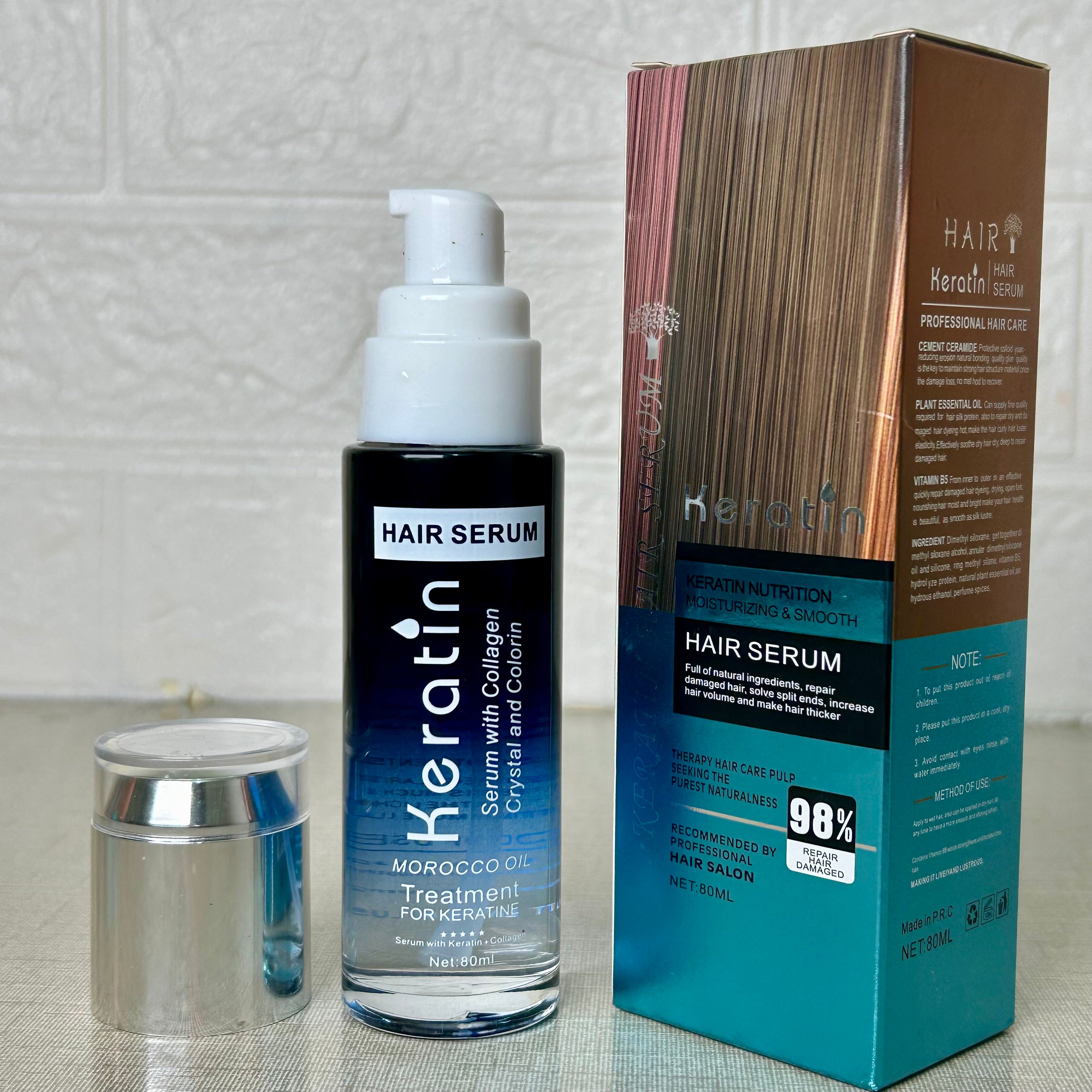 Keratin Nutrition Moisturizing & Smooth Shampoo + conditioner + Hair Serum + Creamy Mask (DEAL 10% OFF)