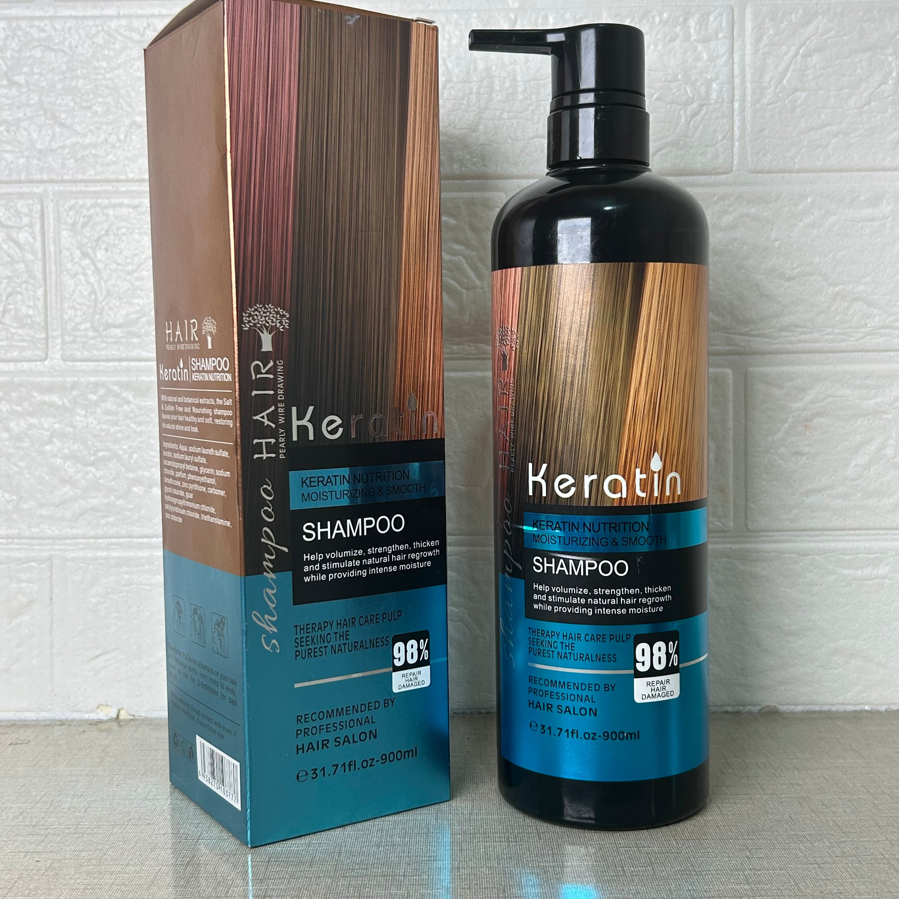 Keratin Straightening Sulfate Free Hair Shampoo