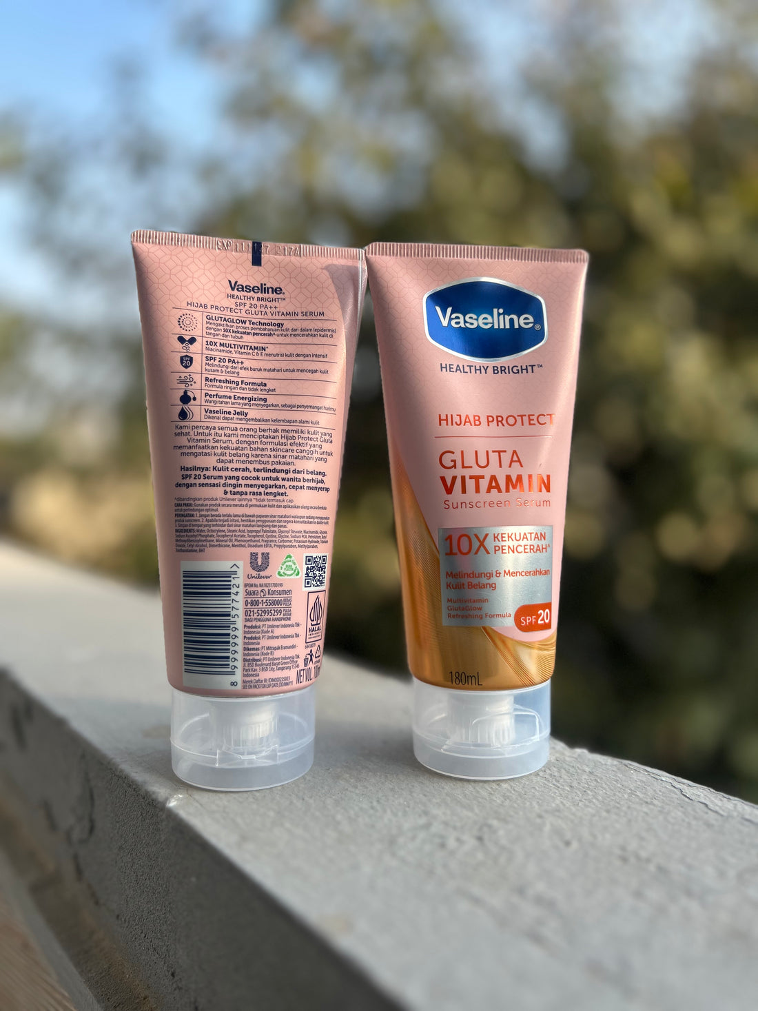 Vaseline Healthy Bright Hijab Protect Gluta Vitamin SPF 20 Serum