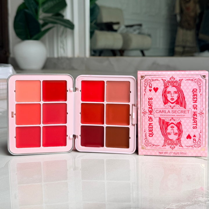 Queen Of Heart Carla Secret 12-color Concealer Blush Makeup Palette Multi-functional