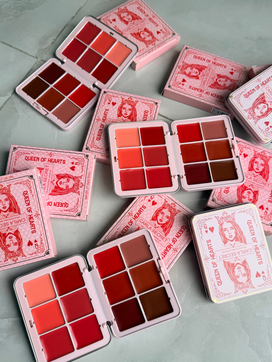 Queen Of Heart Carla Secret 12-color Concealer Blush Makeup Palette Multi-functional