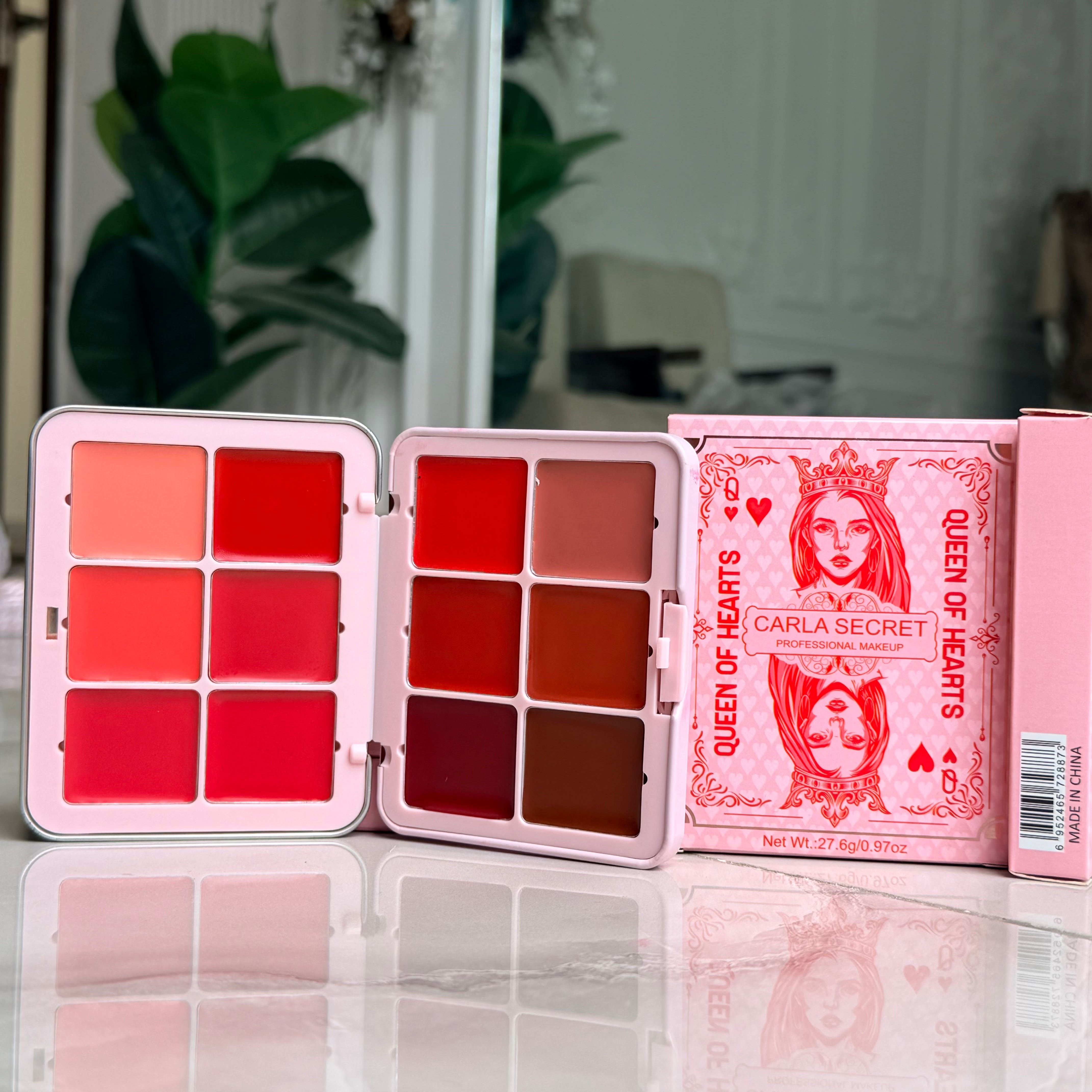 Queen Of Heart Carla Secret 12-color Concealer Blush Makeup Palette Multi-functional
