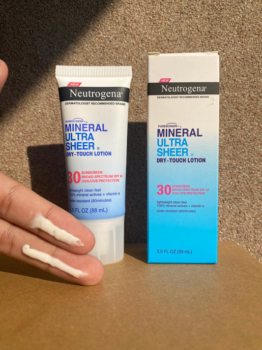 Neutrogena Mineral  Ultra Sheer Dry-Touch Lotion with spf 30