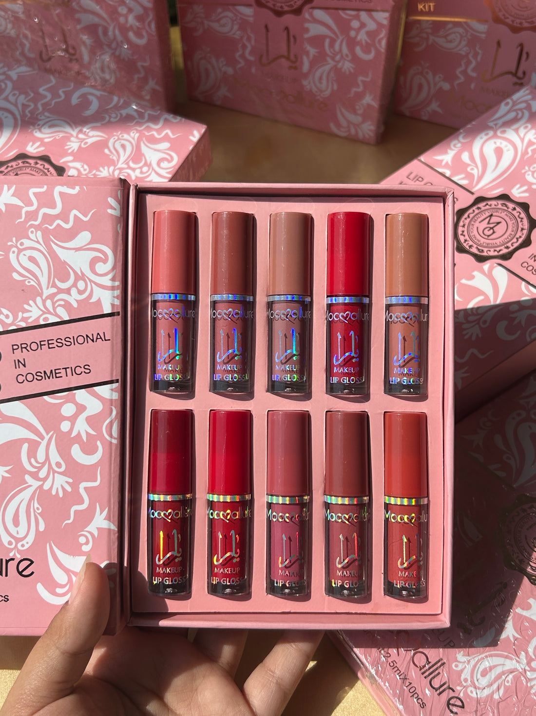 mocallure yara lip gloss kit 10 pcs matte