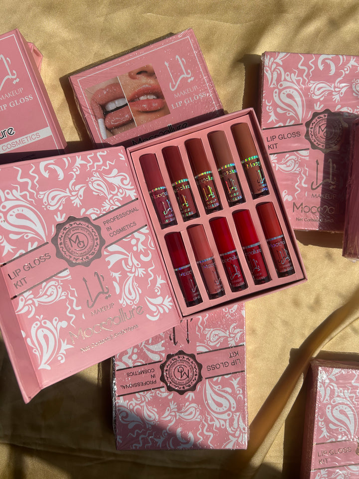 mocallure yara lip gloss kit 10 pcs matte