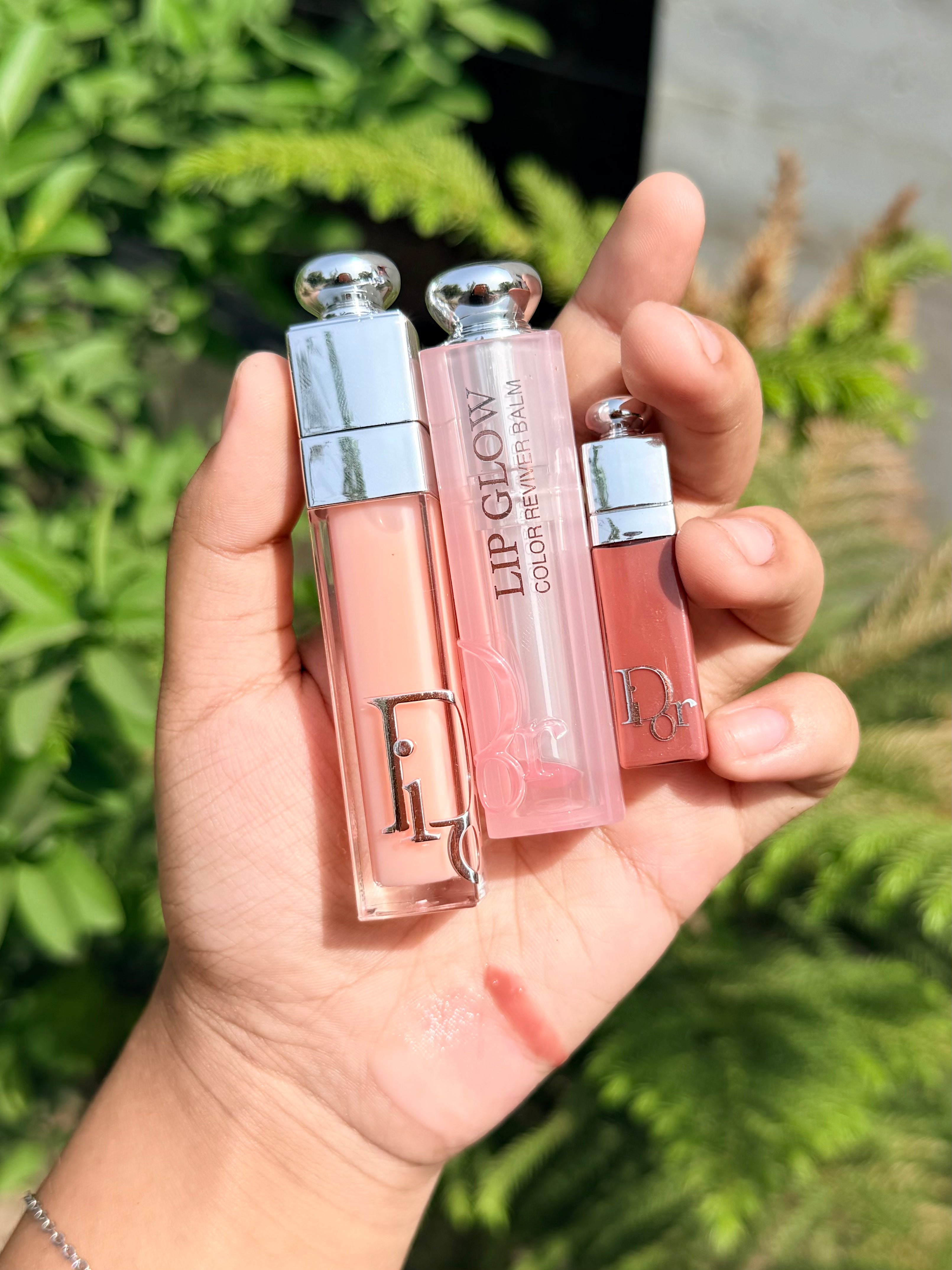 Dior Addict Lip Essentials 3pc Set + Gift Box Lip Glow & Maximizer (pink)