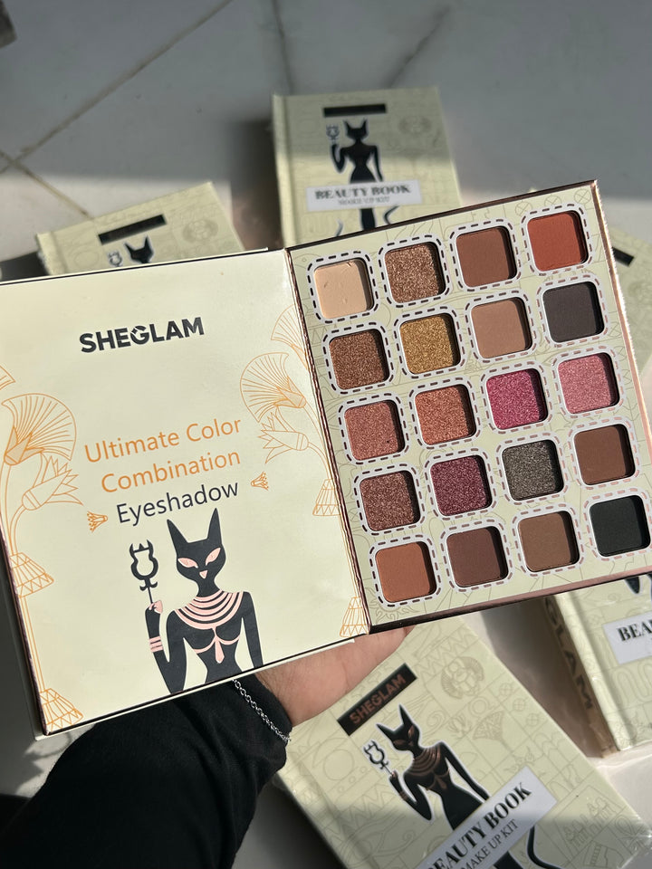 SHEGLAM MINI MAKEUP PALETTE BOOK (4 PAGES )