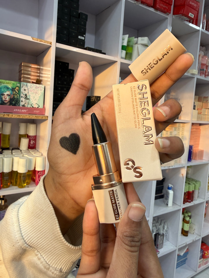 SHEGLAM EZ Glide Matte Eyeliner Pencil Highly Pigmented Black Smoky Eyes