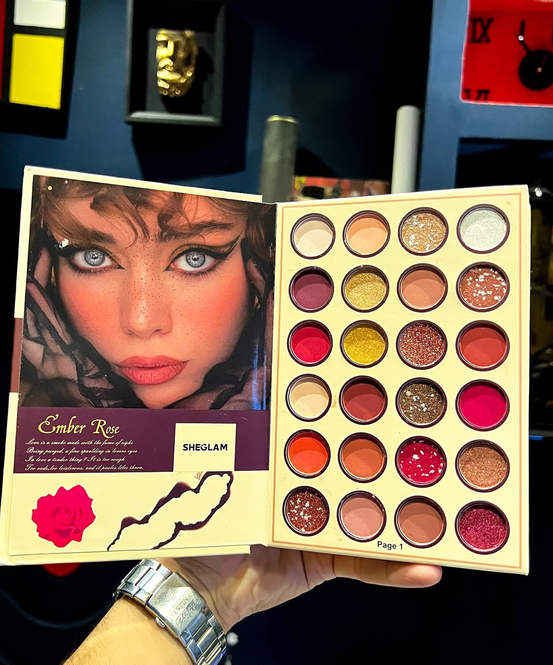 SHEGLAM palette Book EMBER ROSE🥀 My Loving Palette