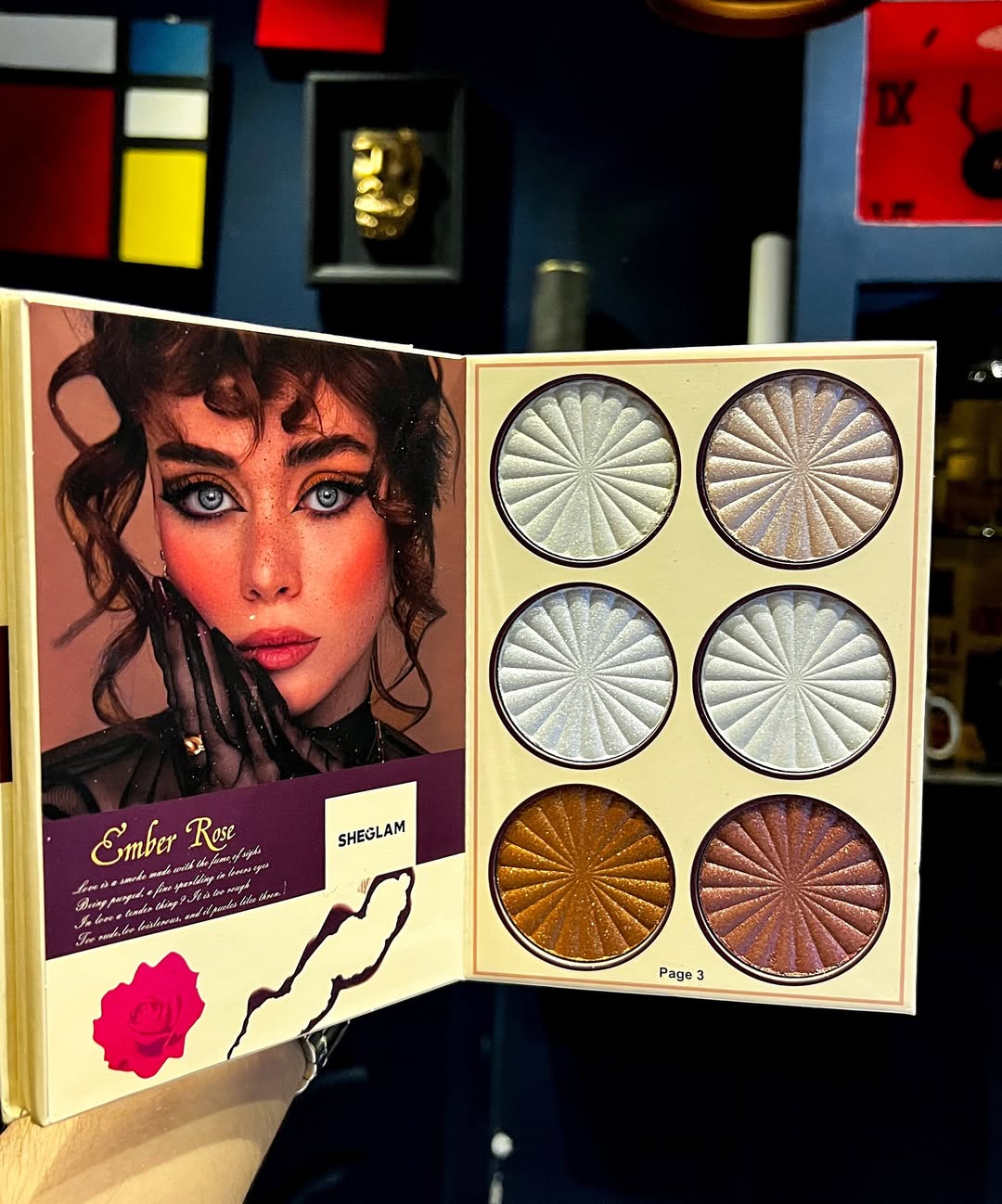 SHEGLAM palette Book EMBER ROSE🥀 My Loving Palette