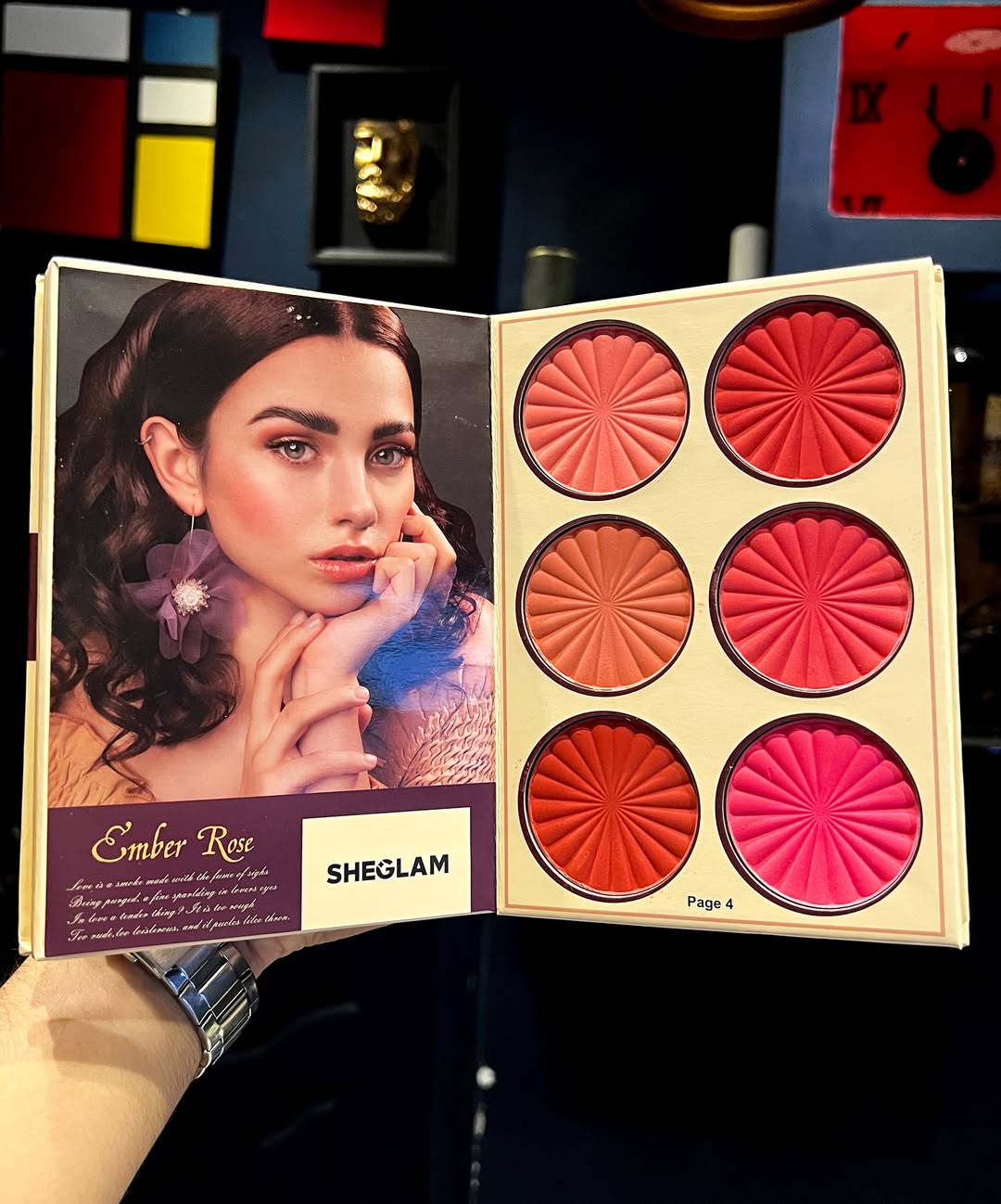 SHEGLAM palette Book EMBER ROSE🥀 My Loving Palette