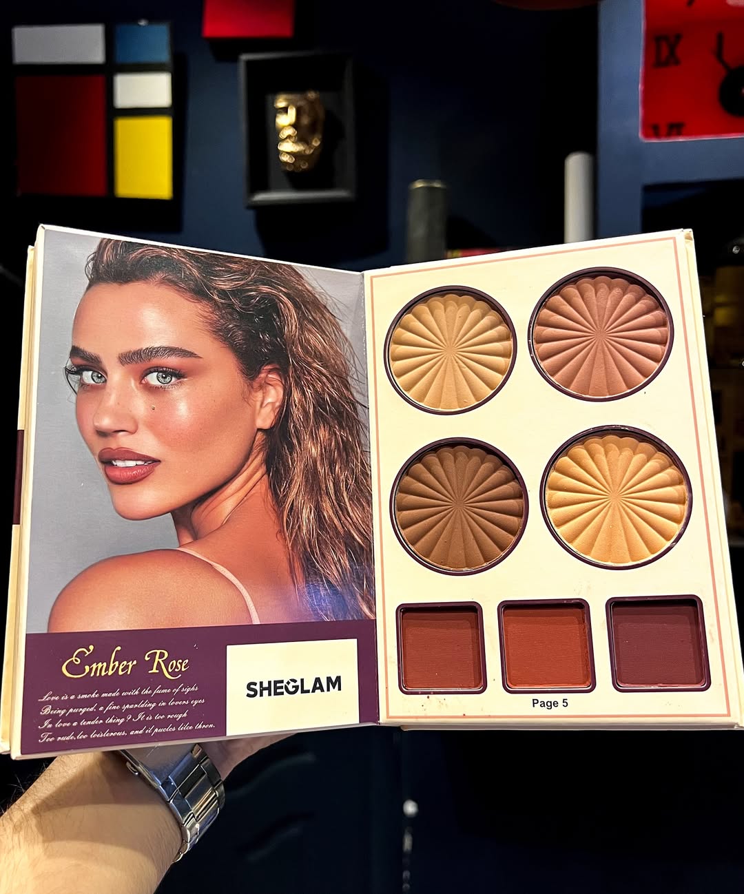 SHEGLAM palette Book EMBER ROSE🥀 My Loving Palette