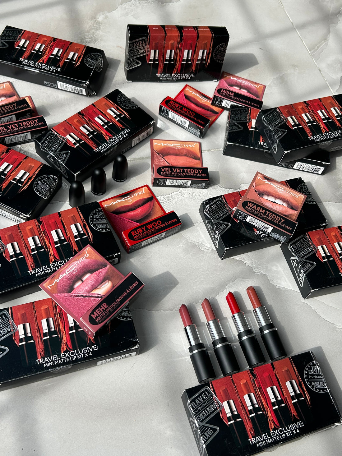 MAC travel exclusive mini matte lipsticks x4