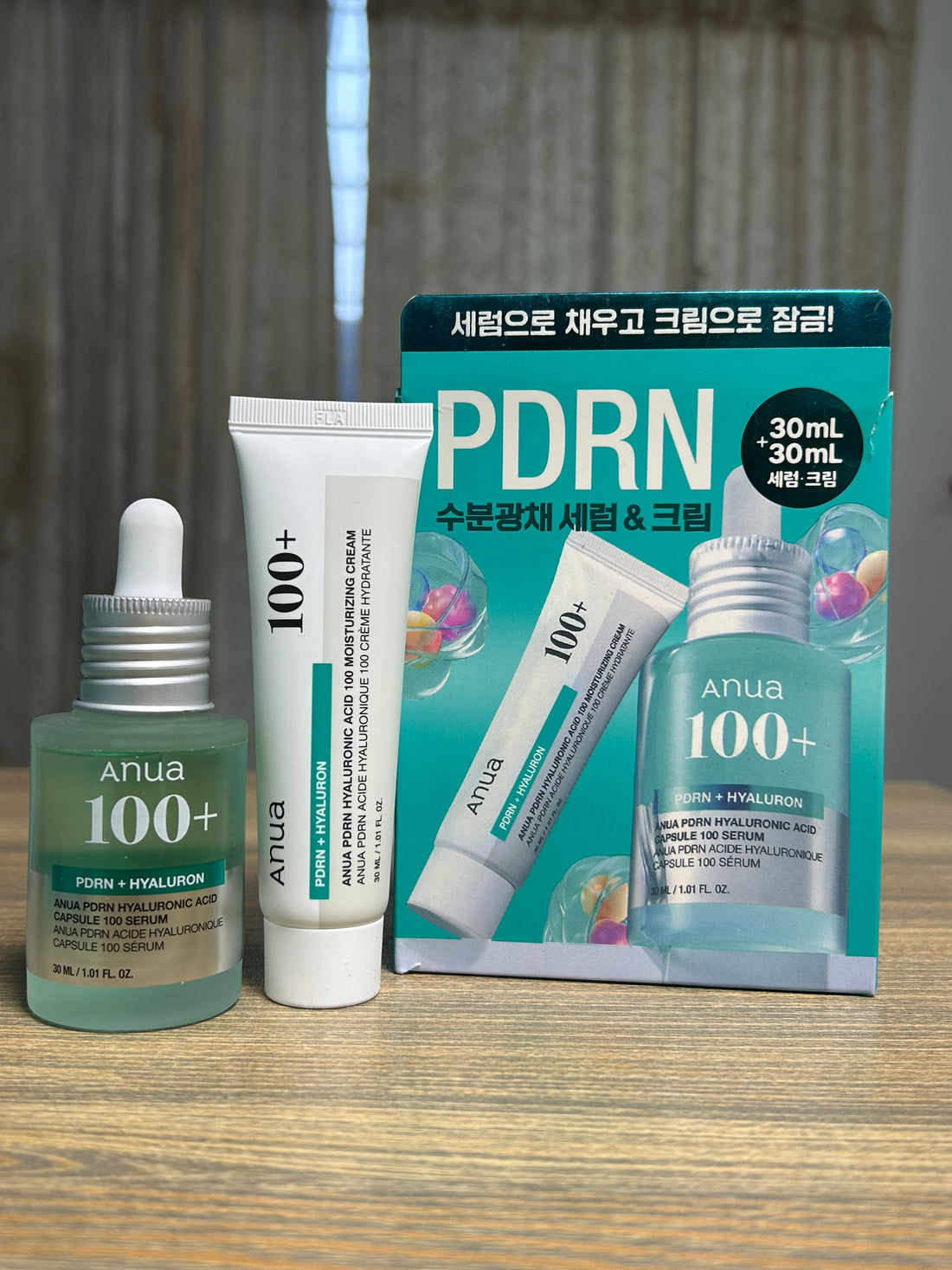 ANUA PDRN HYALURONIC ACID CAPSULE SET 2’S(SERUM30ML+CREAM30ML)