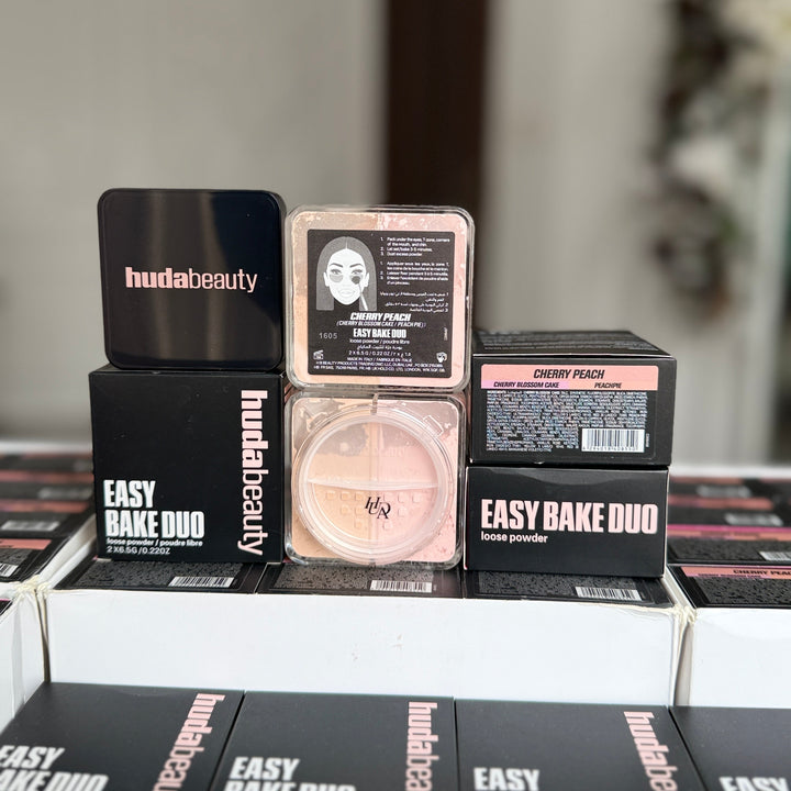 Huda Beauty Easy Bake Duo Loose Powder  "CHERRY PEACH"