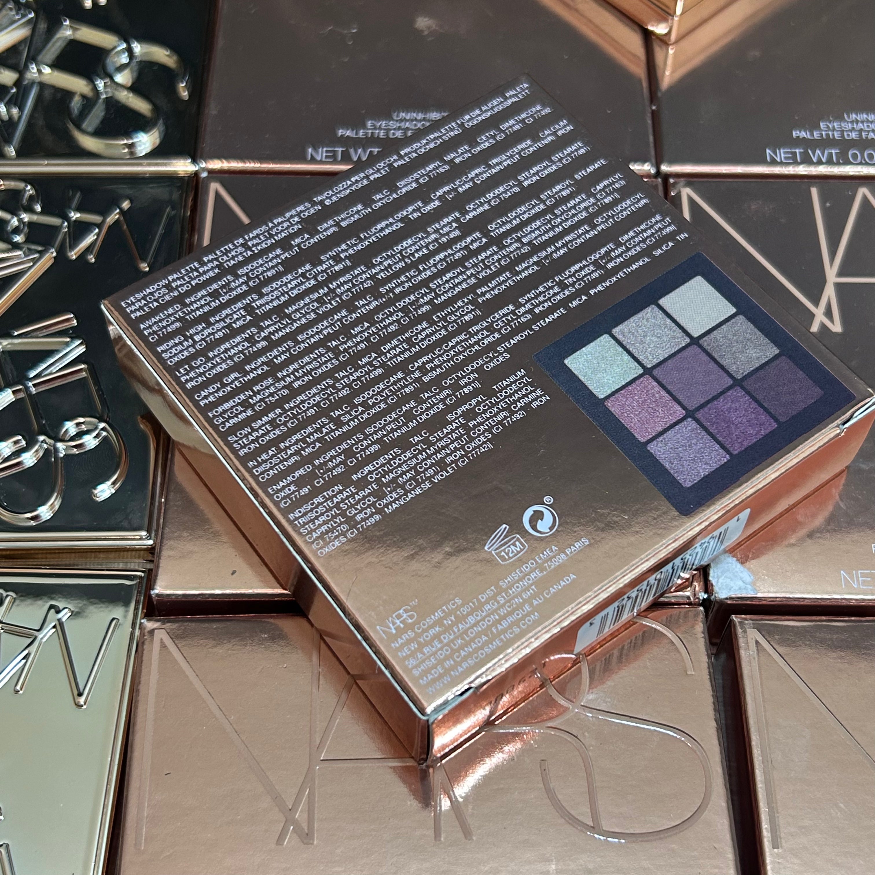 NARS UNINHIBITED EYE SHADOW PALLET - LIMITED STOCK
