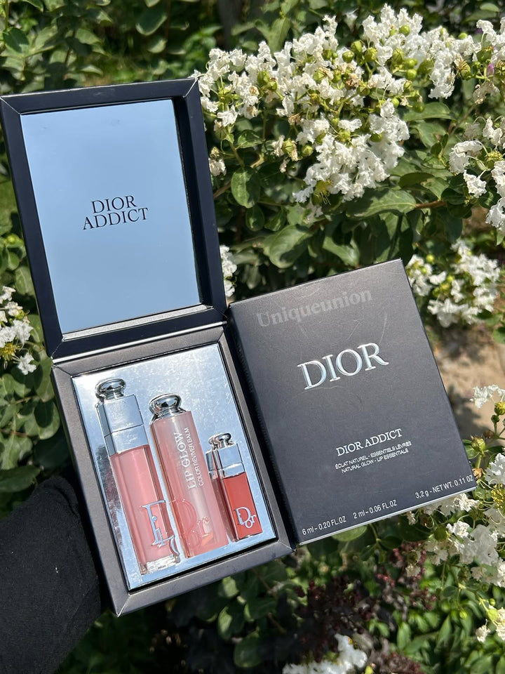 Dior Addict Lip Essentials 3pc Set + Gift Box Lip Glow & Maximizer