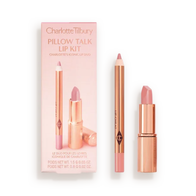 charlotte tilbury mini pillow talk lipstick & liner set (pre-booking only )
