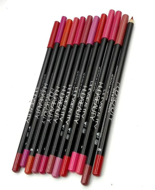 Huda beauty  lip and eye pencil pack of 12