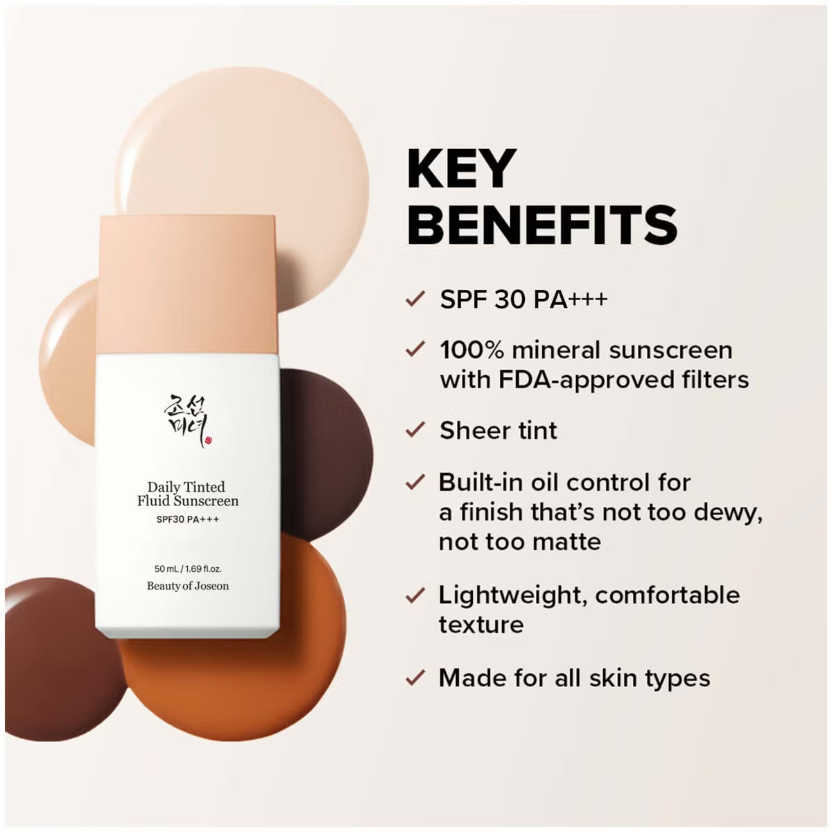 Beauty of Joseon Daily Tinted Fluid Sunscreen