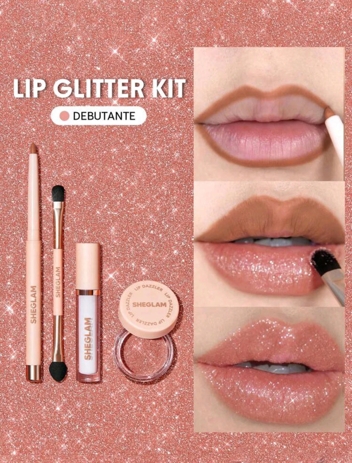 Sheglam Lip Dazzler Glitter KiT 4 IN 1