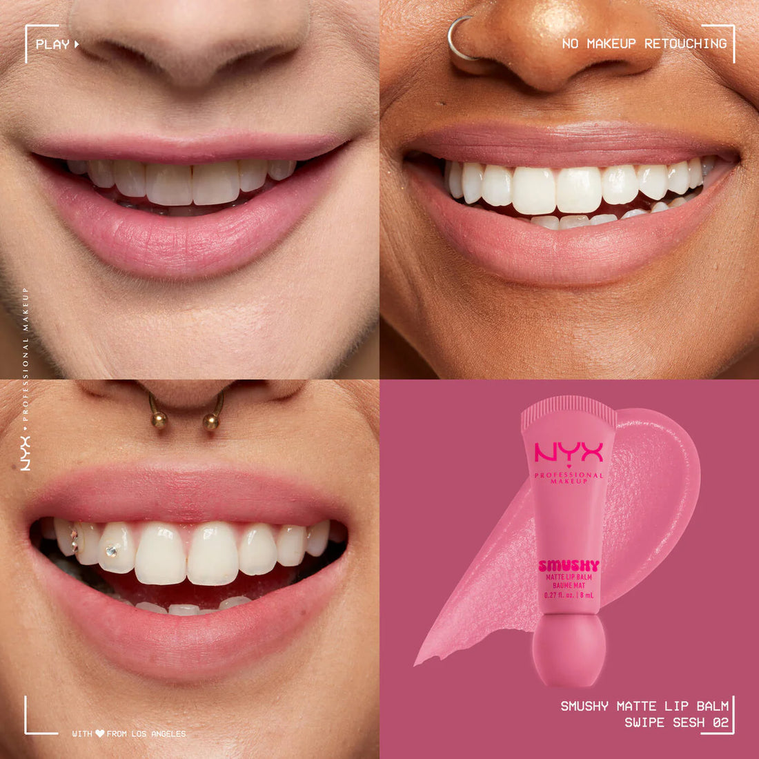 NYX Professional Makeup SMUSHY MATTE LIP BALM