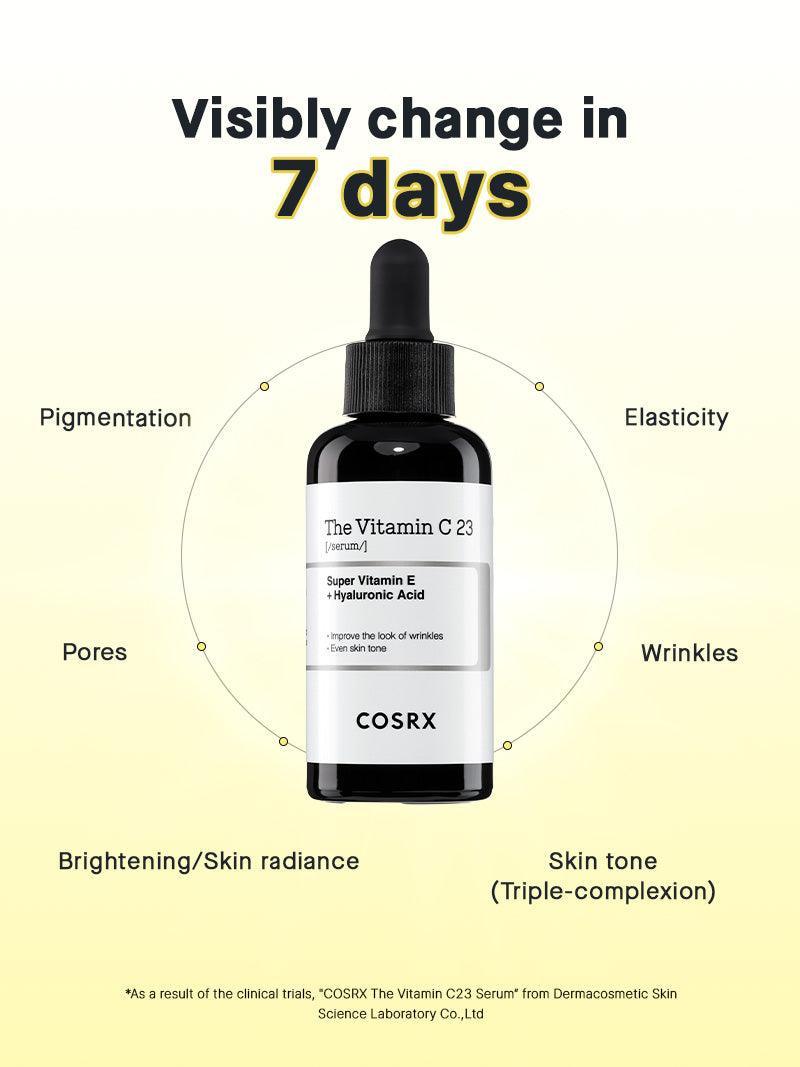 COSRX The Vitamin C 23 Super Vitamin E + Hyaluronic Acid Serum, 20g