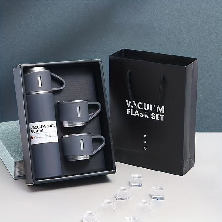 Vacuum Flask Set (Cold & Hot)- طقم حافظة سوائل (بارد وساخن) –